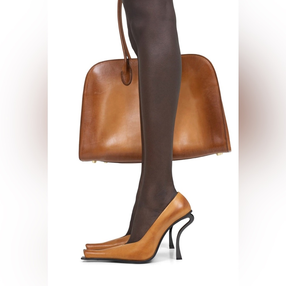 SOLD Campbell Centauri Heels in Tan Ruboff Pewter
